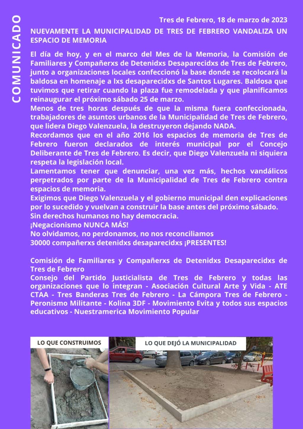 Comunicado Camba