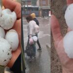 RÁFAGAS DE VIENTO, GRANIZO Y CALLES ANEGADAS EN EL OESTE DEL GRAN BUENOS AIRES