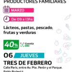 LLEGADA DEL MERCADO DE PRODUCTORES FAMILIARES A TRES DE FEBRERO