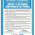 LAS DOS CTA CONVOCAN A UNA CONFERENCIA DE PRENSA ANTE LA BRUTAL REPRESIÓN