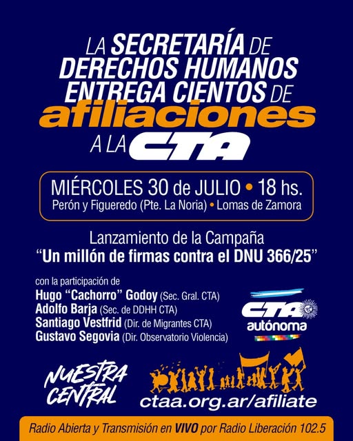 Foto Prensa CTA Autónoma