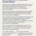 8 DE DICIEMBRE: FE, PUEBLO Y JUSTICIA SOCIAL SEGÚN LA CTA AUTÓNOMA DE TRES DE FEBRERO